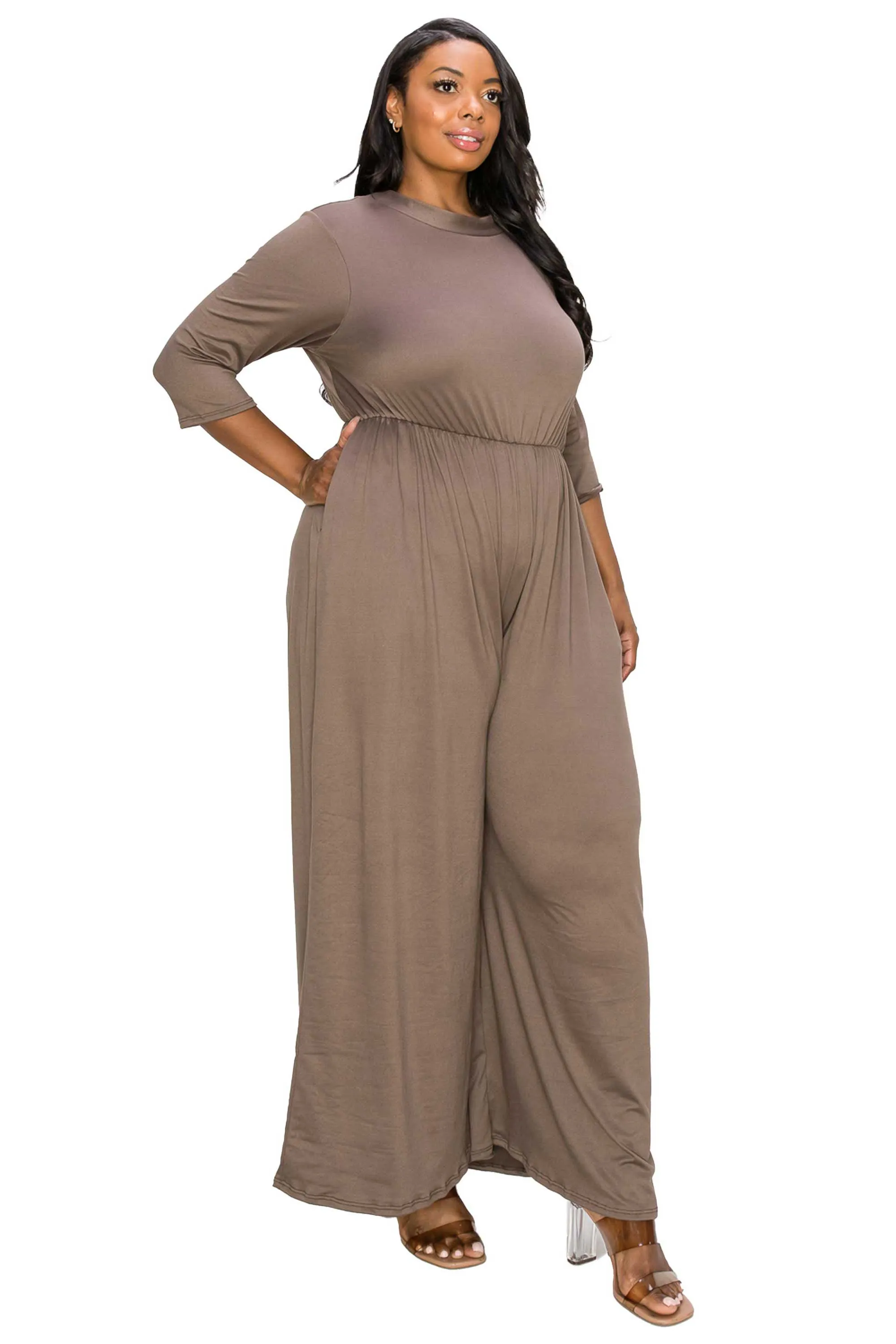 Rafaella Pocket Wide Leg Jumpsuit