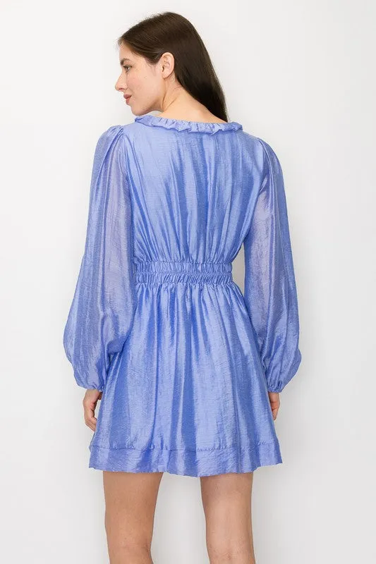 Ruffle Long Sleeve Dress