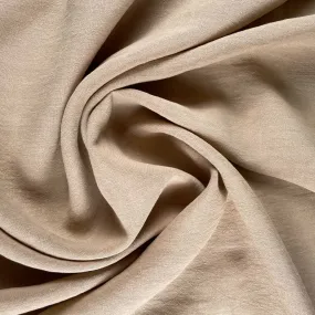 Soft Washed Lightweight Linen Fabric in Latte