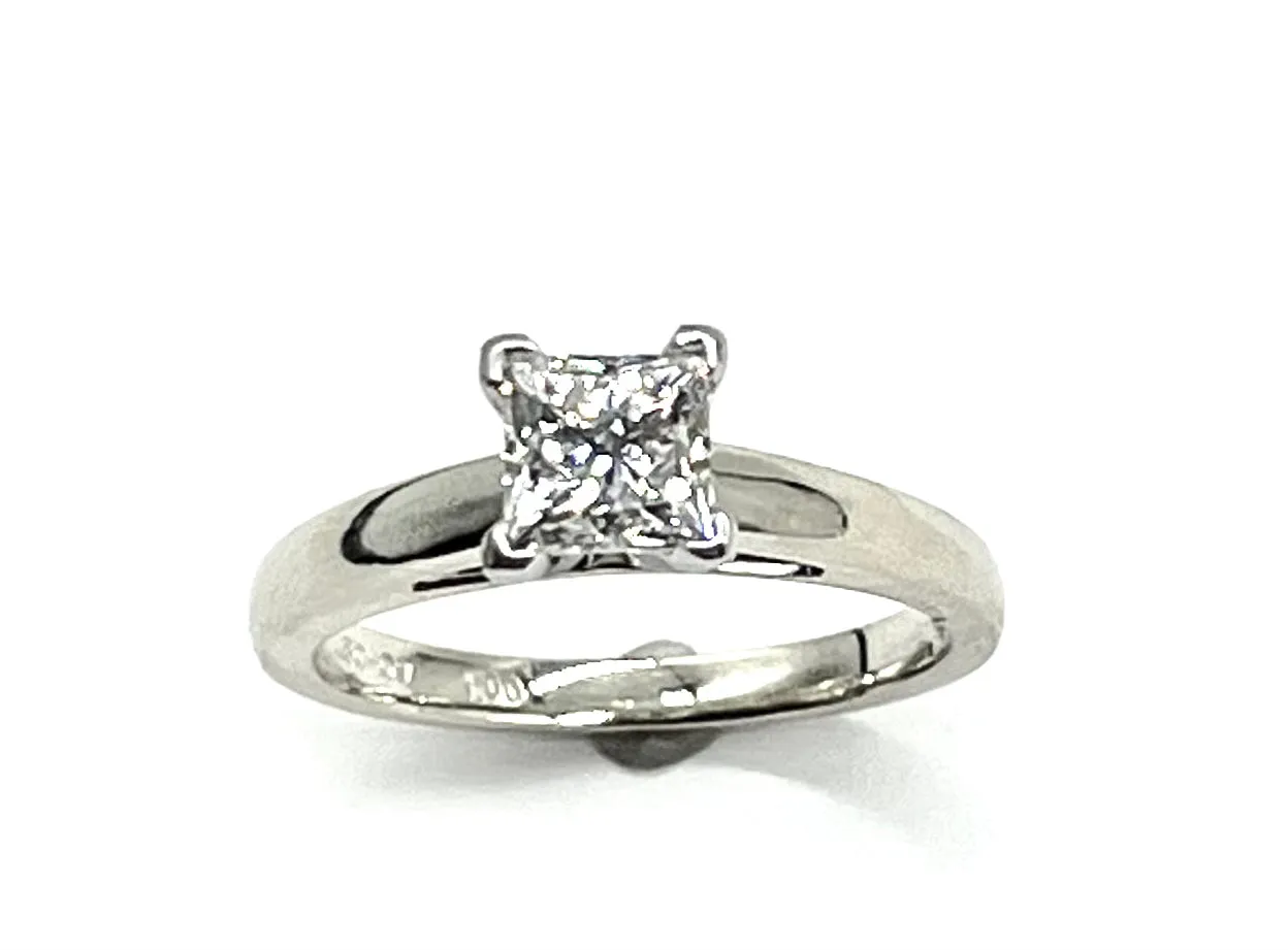 The Leo Princess Cut Diamond Solitaire Engagement Ring