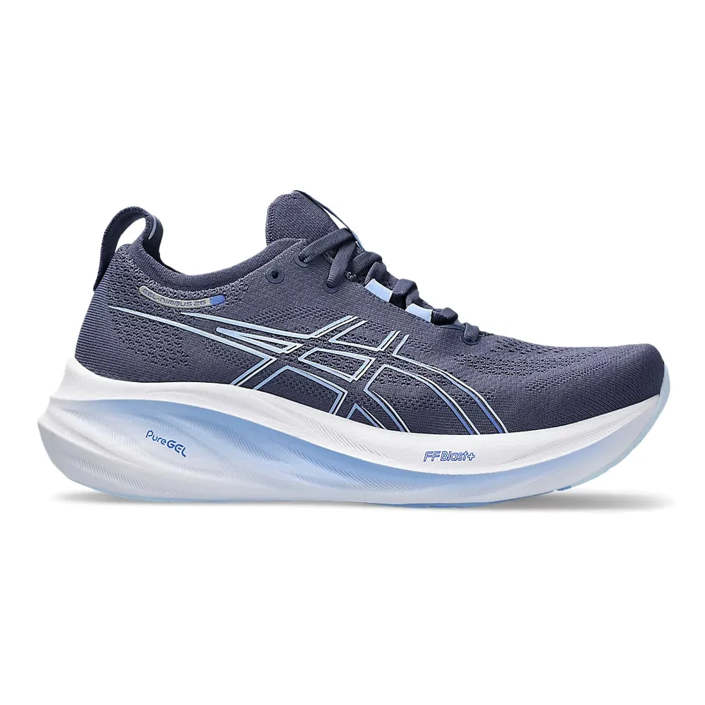 Women's Asics GEL-Nimbus 26, Thunder Blue/Sapphire, 7 B Medium